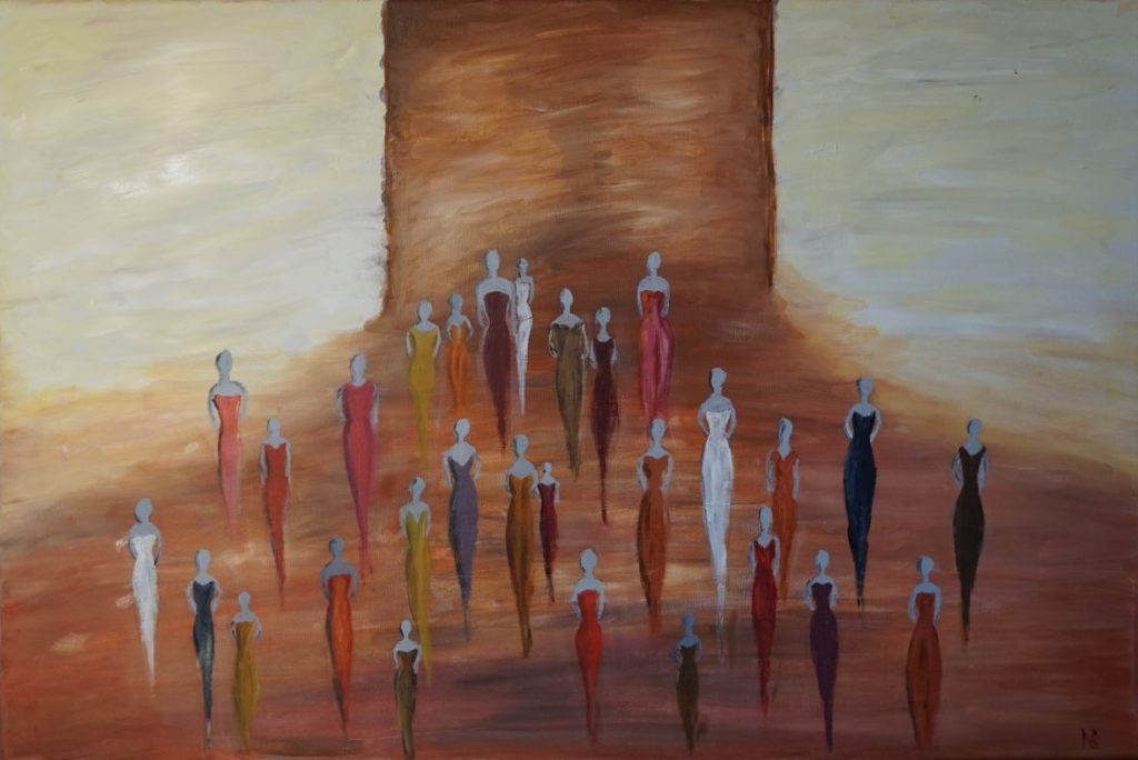 "Women power" 
Oil on canvas 
90*60 cm