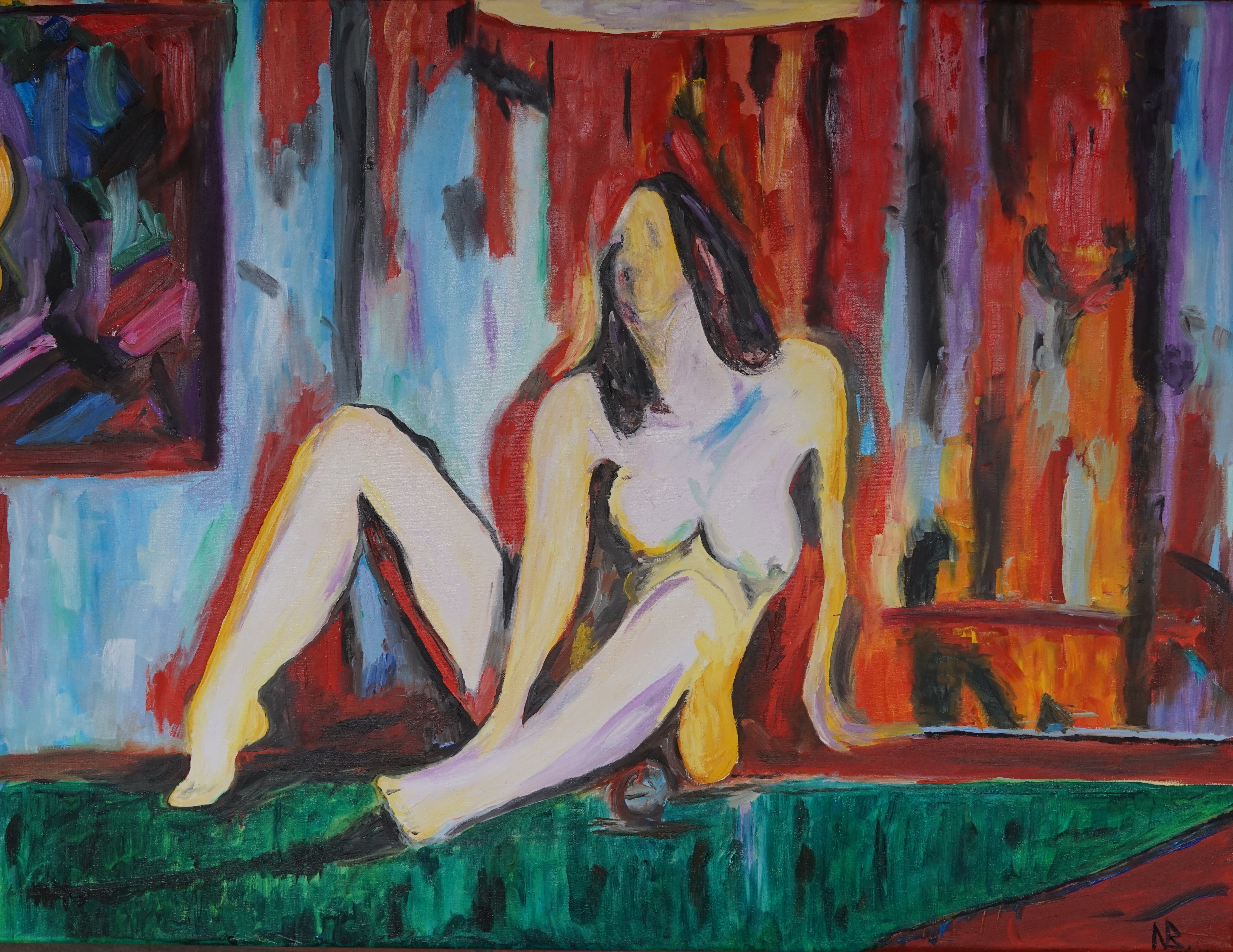 "Billiards girl"
Oil on canvas
90*60 cm